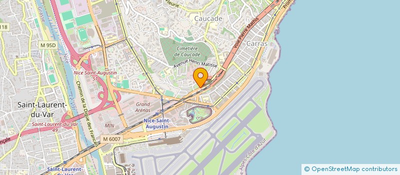 localisation de l'entreprise EXPERTISES GREGORI-ZINGLE à NICE