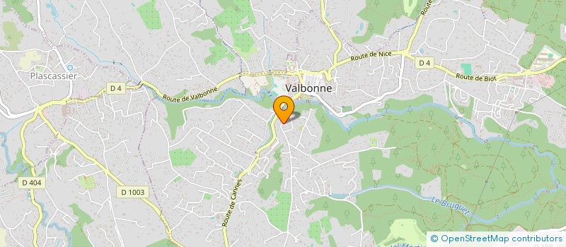 localisation de l'entreprise EXPERTISES LEURIDAN  VALBONNE