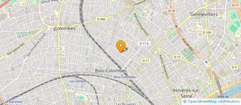 localisation de l'entreprise EXPERTISES PATRICK COULON à BOIS-COLOMBES