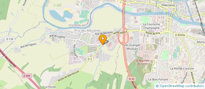 localisation de l'entreprise EXPERTISES PATRIMOINE à CHARLEVILLE-MEZIERES