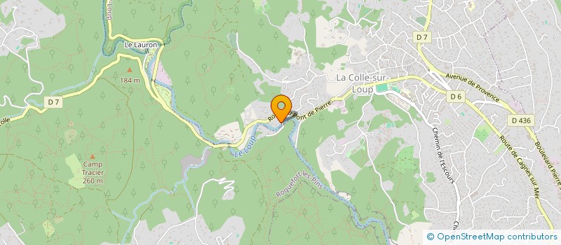 localisation de l'entreprise EXPERTISES SERVICES SUD à LA COLLE-SUR-LOUP