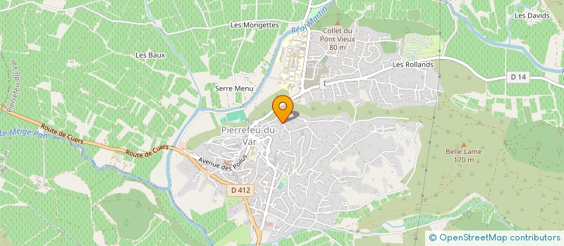 localisation de l'entreprise EXPERTISES TECHNIQUES VAROISES  PIERREFEU-DU-VAR