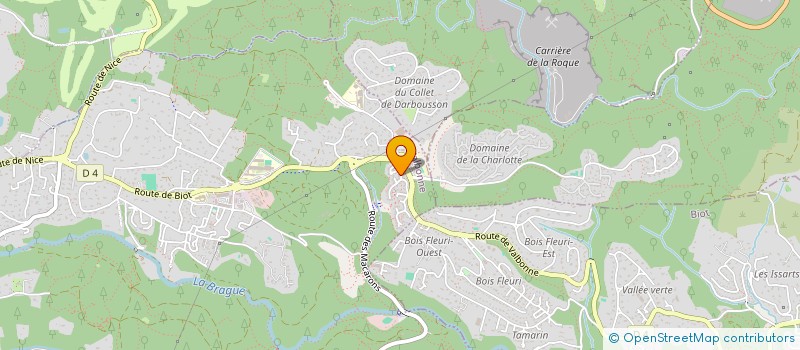 localisation de l'entreprise EXPERTIZZ à VALBONNE