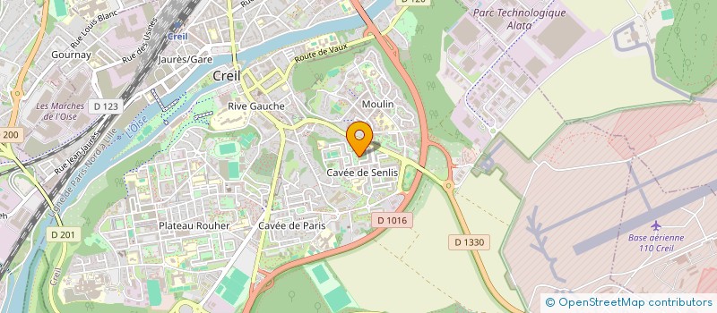 localisation de l'entreprise EXPERTLOC  CREIL