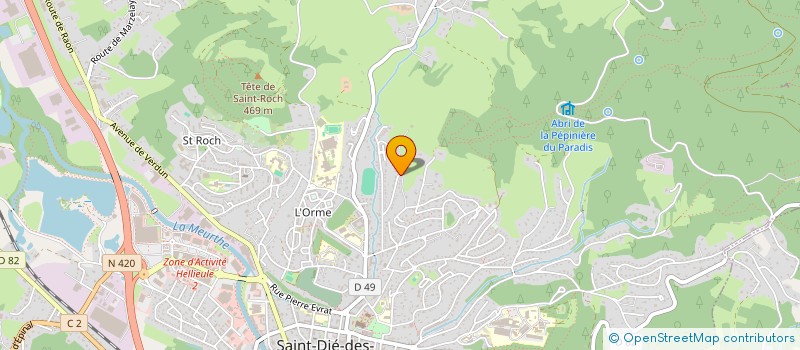 localisation de l'entreprise EXPERTS 21  SAINT-DIE-DES-VOSGES