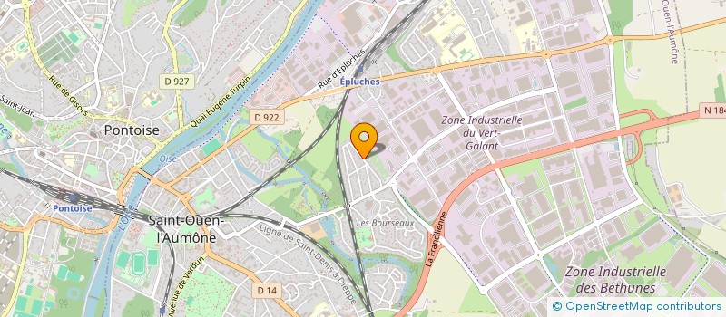 localisation de l'entreprise EXPERTS 95 à SAINT-OUEN-L'AUMONE