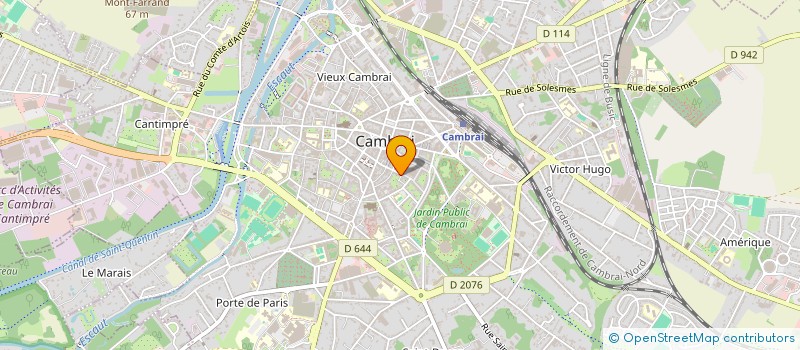 localisation de l'entreprise EXPERTS COMPTABLES ASSOCIES EXPERTISE à CAMBRAI