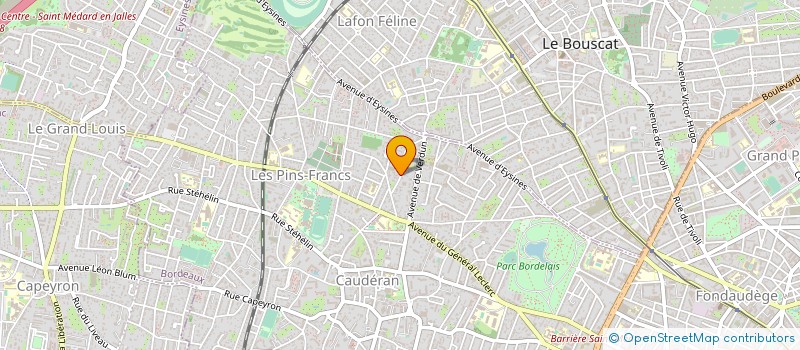 localisation de l'entreprise EXPERTS COMPTABLES DE FRANCE à BORDEAUX
