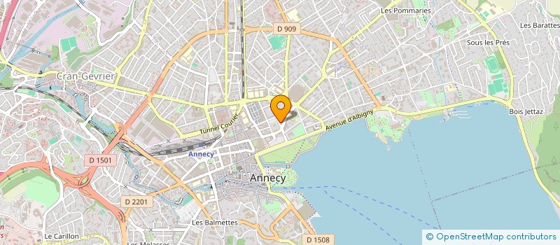 localisation de l'entreprise EXPERTS ET ASSOCIES à ANNECY
