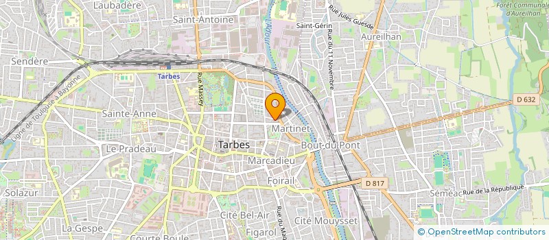 localisation de l'entreprise EXPERTS ET AUDITEURS ASSOCIES SARL  TARBES