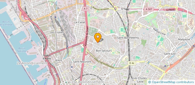 localisation de l'entreprise EXPERTS ETANCHEITE  MARSEILLE