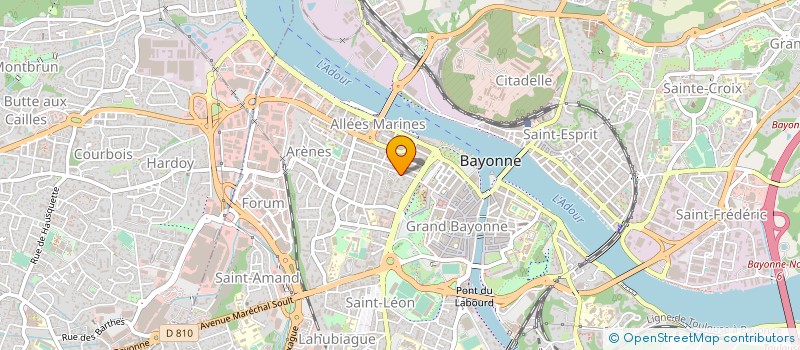 localisation de l'entreprise EXPERTS&PATRIMOINE à BAYONNE