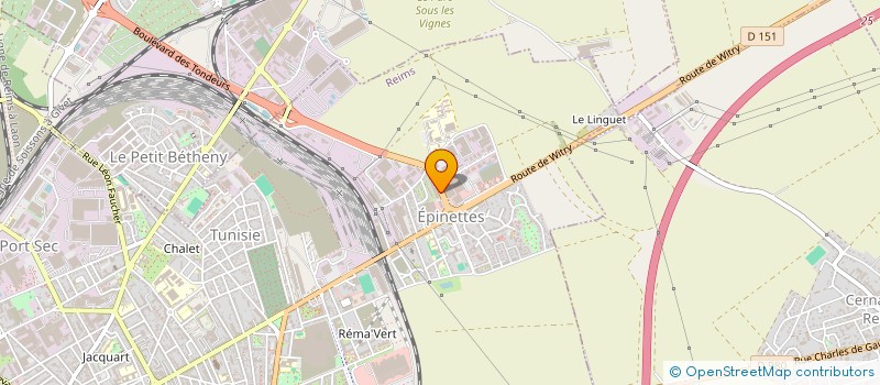 localisation de l'entreprise EXPERTS PIECES AUTO  REIMS