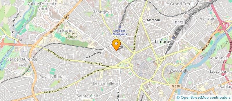 localisation de l'entreprise EXPERTS SOLUTIONS à LIMOGES