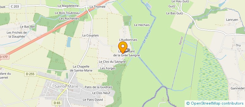 localisation de l'entreprise EXPERTSYS à SAINTE-MARIE