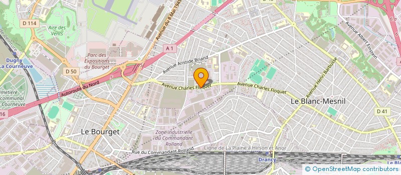 localisation de l'entreprise EXPERTTRANSPORTS à LE BLANC-MESNIL