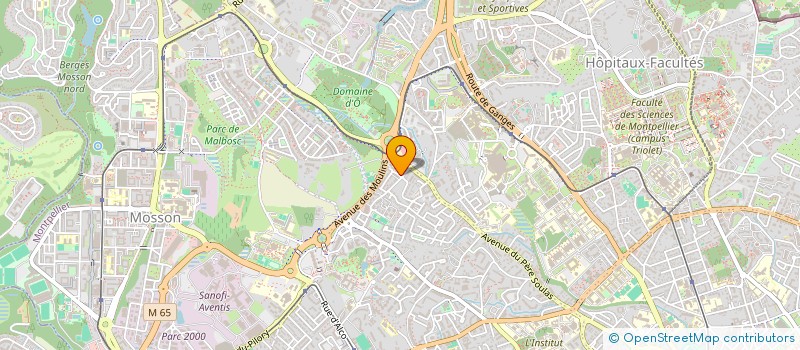 localisation de l'entreprise EXPERTYS AUDIT à MONTPELLIER