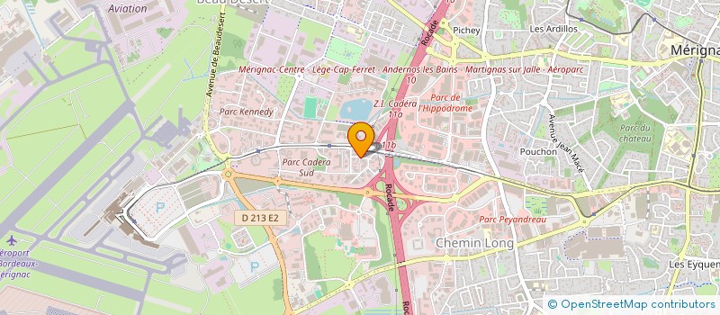 localisation de l'entreprise EXPERTYS FIDAREC à MERIGNAC