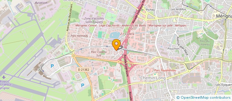 localisation de l'entreprise EXPERTYS IMMOBILIER BORDEAUX  MERIGNAC