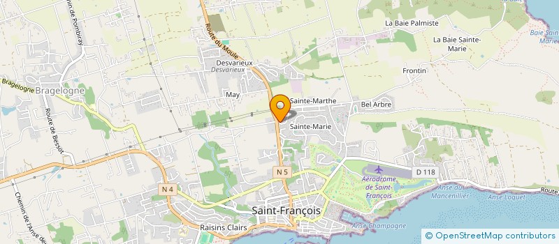 localisation de l'entreprise EXPERTYS IMMOBILIER ST FRANCOIS  SAINT-FRANCOIS