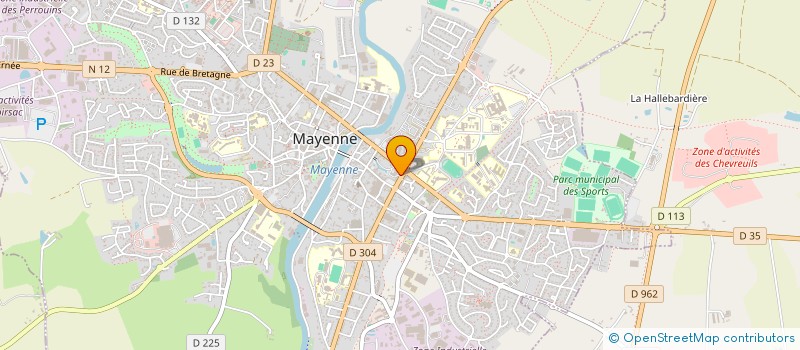 localisation de l'entreprise EXPHAIR PLUS  MAYENNE