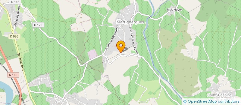 localisation de l'entreprise EXPHI-COM  MARTIGNARGUES