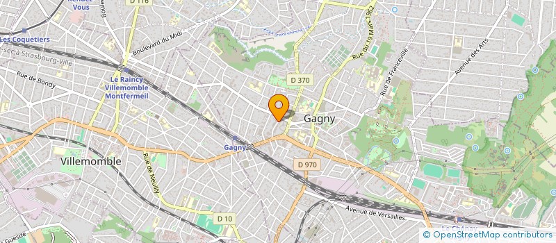 localisation de l'entreprise EXPING à GAGNY