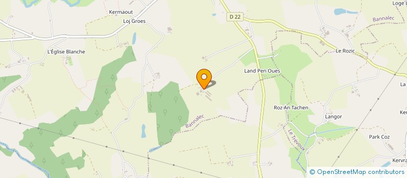 localisation de l'entreprise EXPL AGRIC A RESPONSAB LIMIT DE KEROUER  BANNALEC