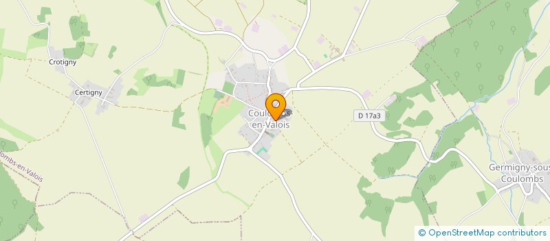 localisation de l'entreprise EXPL AGRICOLE FERME CERFROID à COULOMBS-EN-VALOIS