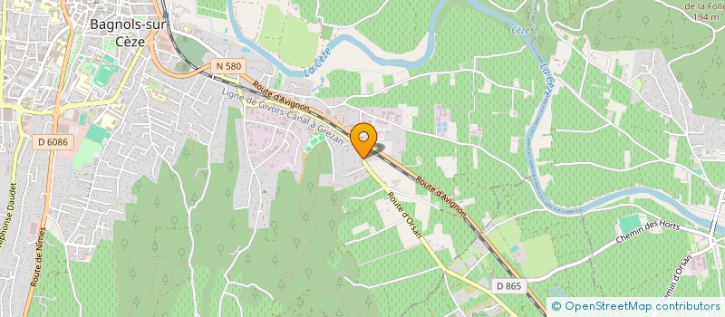 localisation de l'entreprise EXPL DES ETS TALMANT à BAGNOLS-SUR-CEZE