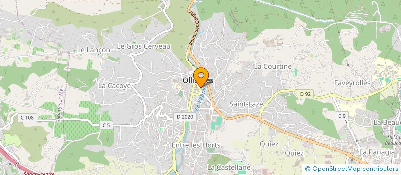 localisation de l'entreprise EXPL EN COMMUN CLAVAUD ET CABEDOCHE  OLLIOULES