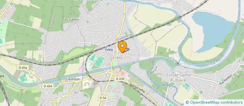 localisation de l'entreprise EXPL ETABL TOULOUSE LUCIEN à ESBLY