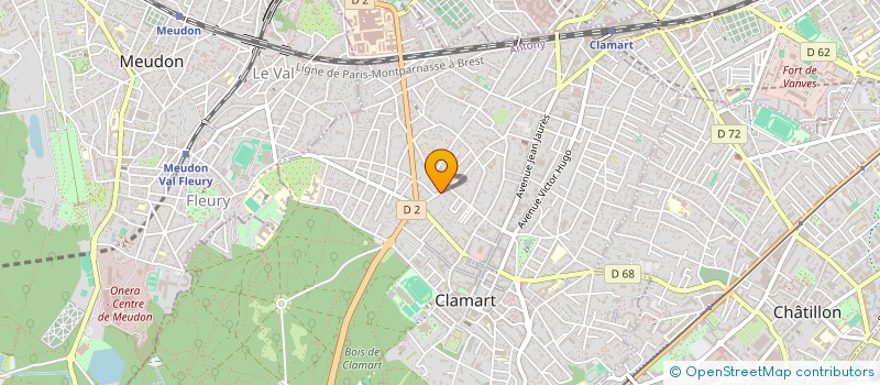localisation de l'entreprise EXPL ETS M MONIER à CLAMART