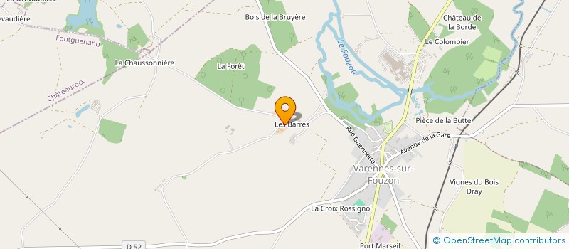 localisation de l'entreprise EXPLOIT AGRIC A RESPONSABILITE BARRES à VAL-FOUZON