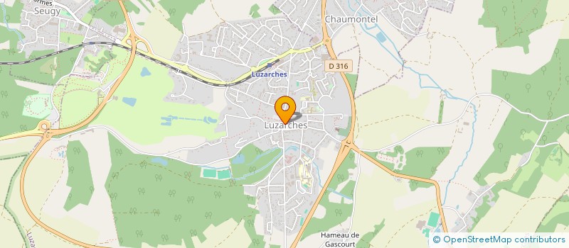 localisation de l'entreprise EXPLOIT CHARCUTERIE LA MAIRIE à LUZARCHES