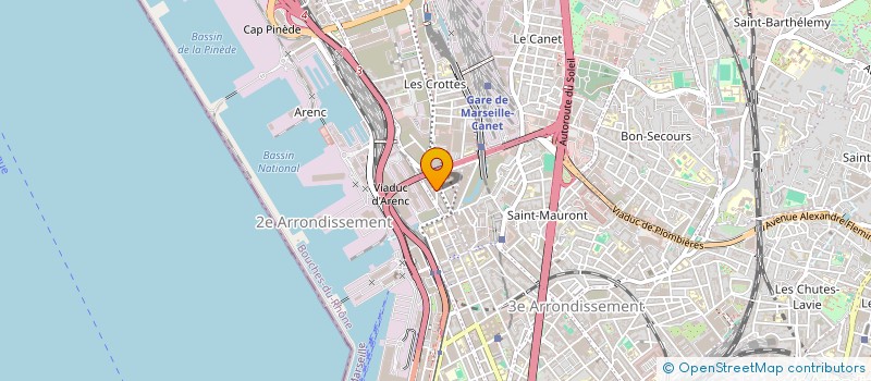 localisation de l'entreprise EXPLOIT COMM INDUST COMMER SECOIA à MARSEILLE