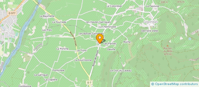 localisation de l'entreprise EXPLOIT DES MARQUES ALLIEES à VACQUEYRAS