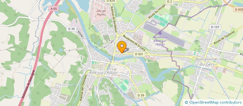 localisation de l'entreprise EXPLOIT ETS CAZERIENNE COMMERCE SCE  AIRE-SUR-L ADOUR