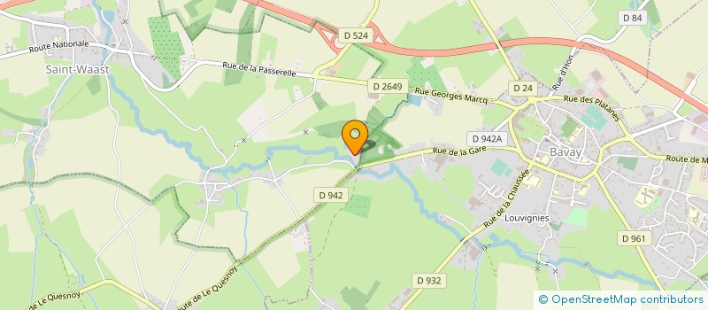 localisation de l'entreprise EXPLOIT FOREST LA ST WOISIENNE à SAINT-WAAST