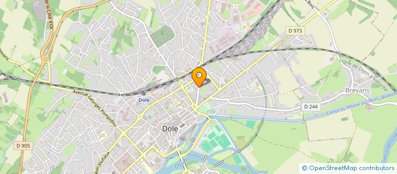 localisation de l'entreprise EXPLOIT FORESTIERE DE CROGNY à DOLE