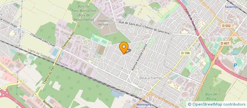 localisation de l'entreprise EXPLOIT MENUISER GEN WEISZ à BEAUCHAMP