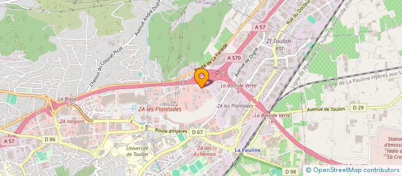 localisation de l'entreprise EXPLOITA MENUISERIE SINTES à LA GARDE