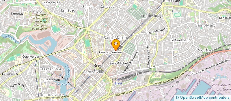 localisation de l'entreprise EXPLOITANTS CENTRE COM ESPACE JAURES à BREST