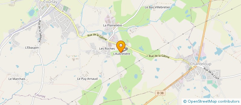 localisation de l'entreprise EXPLOITATION A RESPNSABILITE LIMITEE L'EOLIENNE à COURLAY