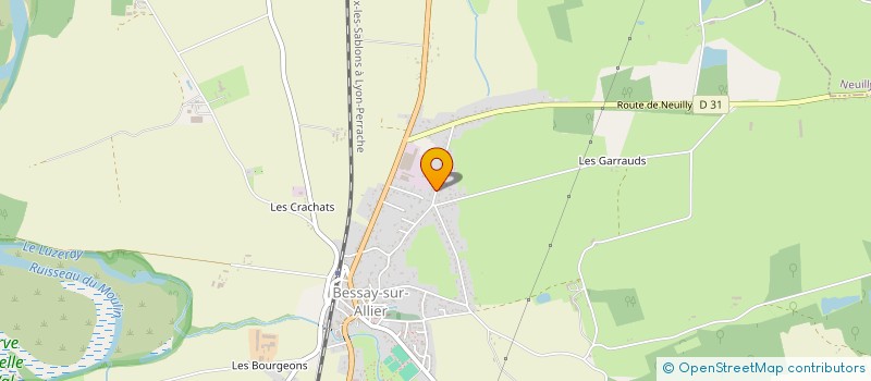 localisation de l'entreprise EXPLOITATION A RESPONSABILITE LIMITEE DE LA TURNE à BESSAY SUR ALLIER