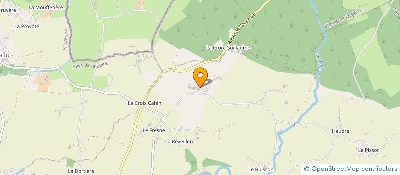 localisation de l'entreprise EXPLOITATION A RESPONSABILITE LIMITEE GOUYET à SAINT-CALAIS-DU-DESERT