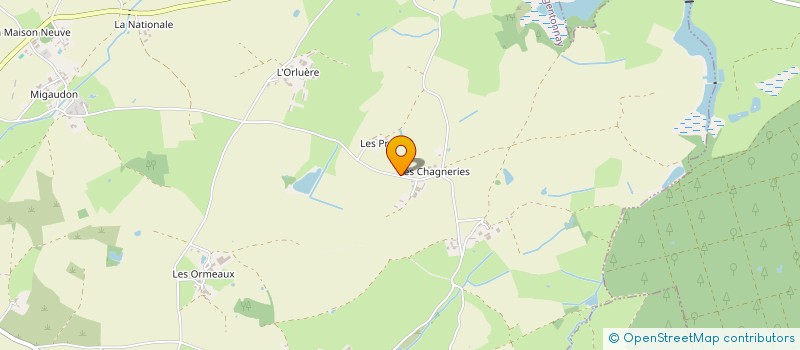 localisation de l'entreprise EXPLOITATION A RESPONSABILITE LIMITEE LES CHAGNES à ARGENTONNAY