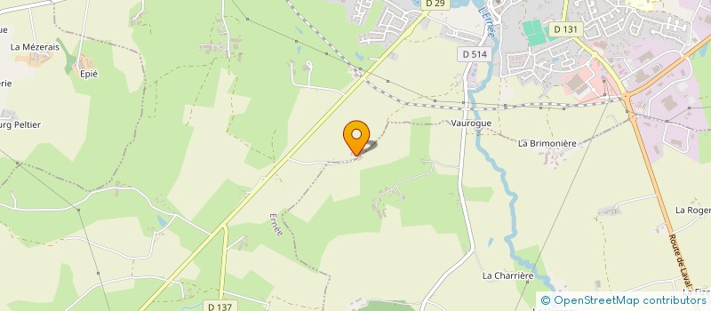 localisation de l'entreprise EXPLOITATION AGRCIOLE A RESPONSABILITE LIMITEE BLOT à SAINT-PIERRE-DES-LANDES