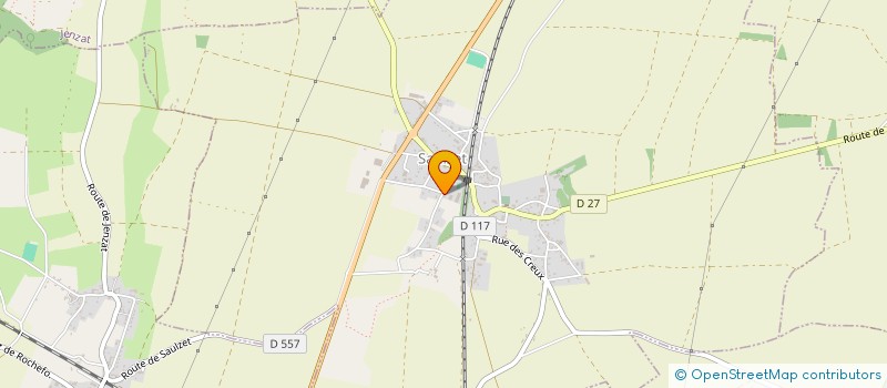localisation de l'entreprise EXPLOITATION AGRICOLE A RESOPNSABILITE LIMITEE DES GROSEILLERS à SAULZET