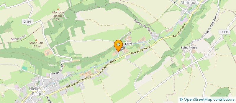 localisation de l'entreprise EXPLOITATION AGRICOLE A RESPONSABILITE LIMITE CARON-TASSART à NIELLES-LES-BLEQUIN